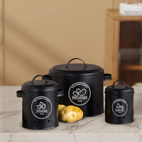 Round Kitchen Storage Box Suitable for Storing Onions Potatoes And Garlic