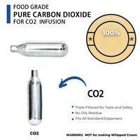 Portable 0.6L High-Pressure CO₂ Cylinder for Coffee, Espresso, and Soda Makers