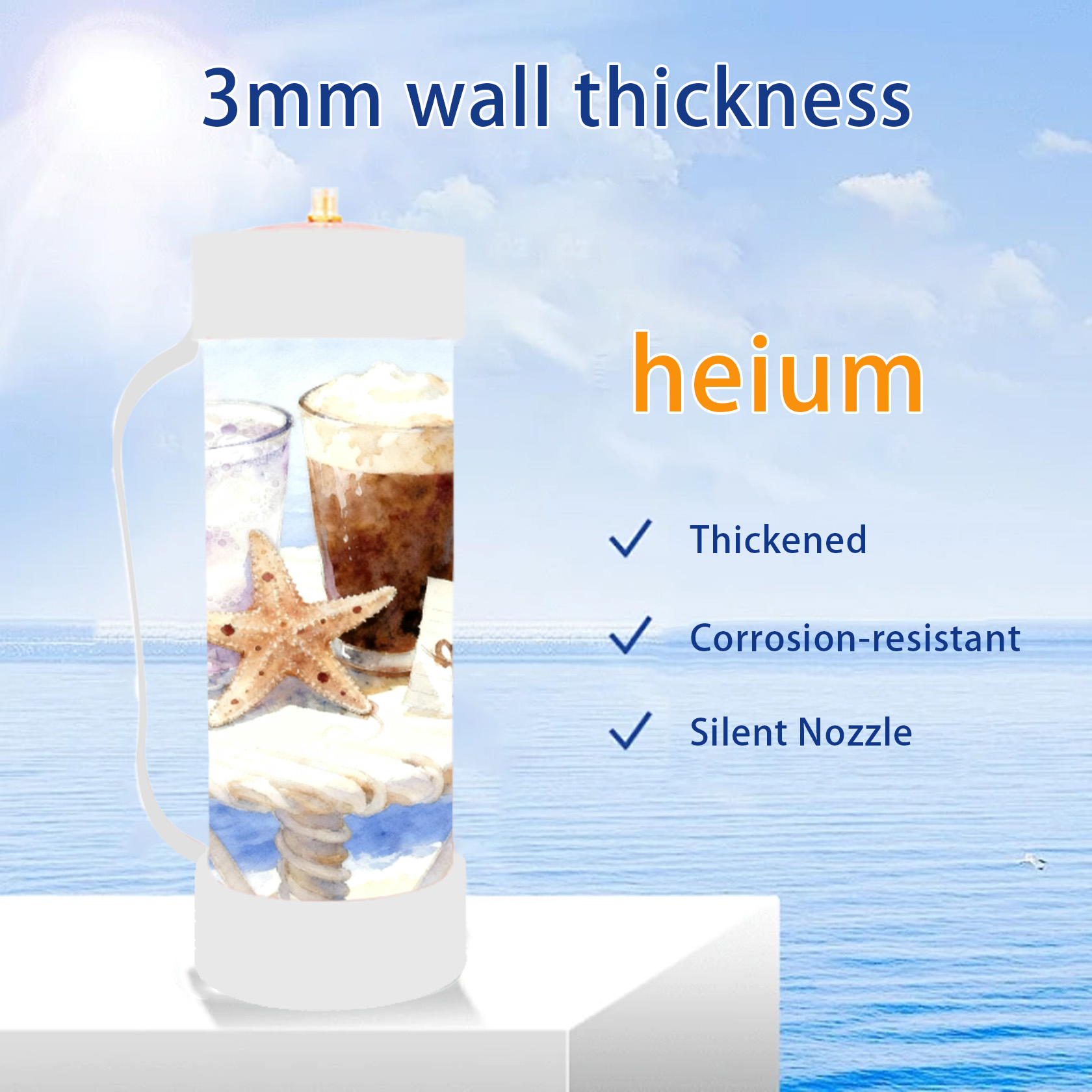  Mini Helium Tank 3.3L Perfect for Birthday Parties Events