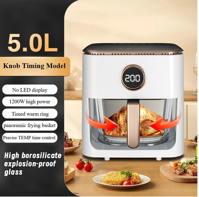 5L Air Fryer Without Oil Home Appliance for Fried Chicken Baked Fish