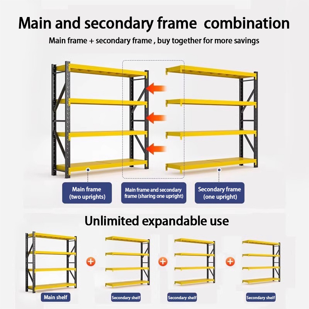Customizable Multi-Level Metal Warehouse Racks Suitable for Large Supermarkets And Shopping Malls
