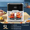 Smart Air Fryer 5L Large Capacity Visual Multi-Function with Roast Fish and Chicken