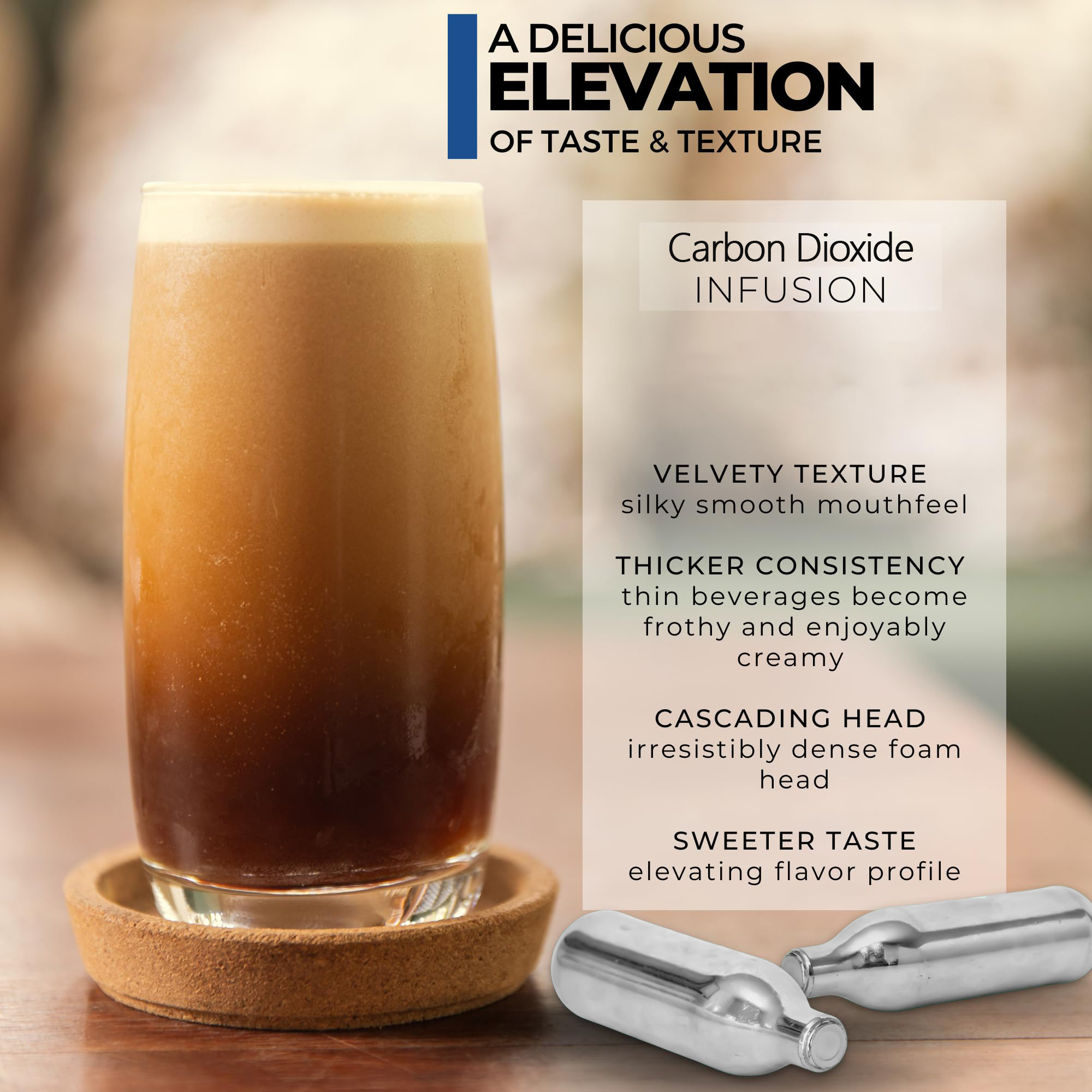 8.5g High-Pressure CO₂ Cartridge — Perfect for Coffee Extraction & Brewing