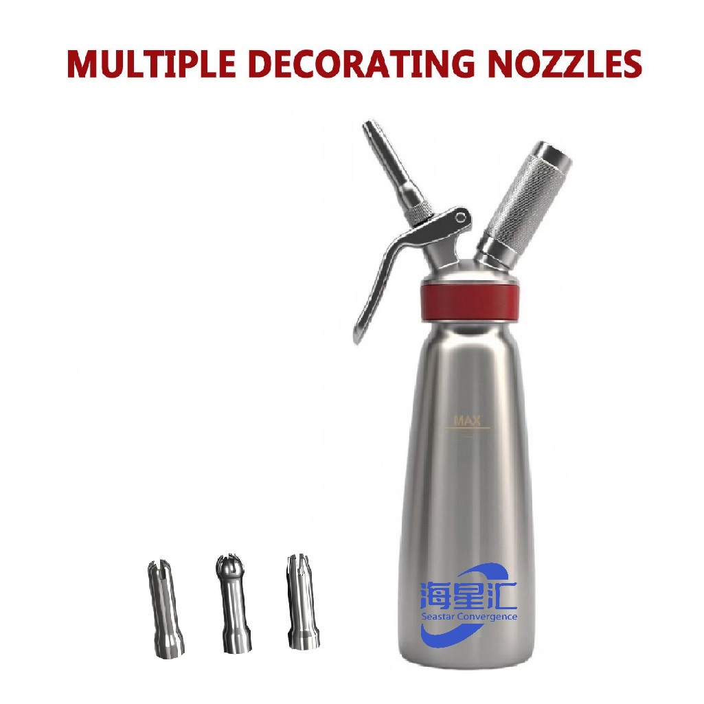 1000ml Cream Whipper Body Head Holder Parts Inside of Head Are Alu