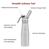 500ml Plastic Head Alu Bottle Cream Whipper with ABS Holder Nozzles Brush