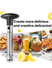 Kitchen Gadget Stainless Steel Pineapple Cutter Coreer with Removable Handle