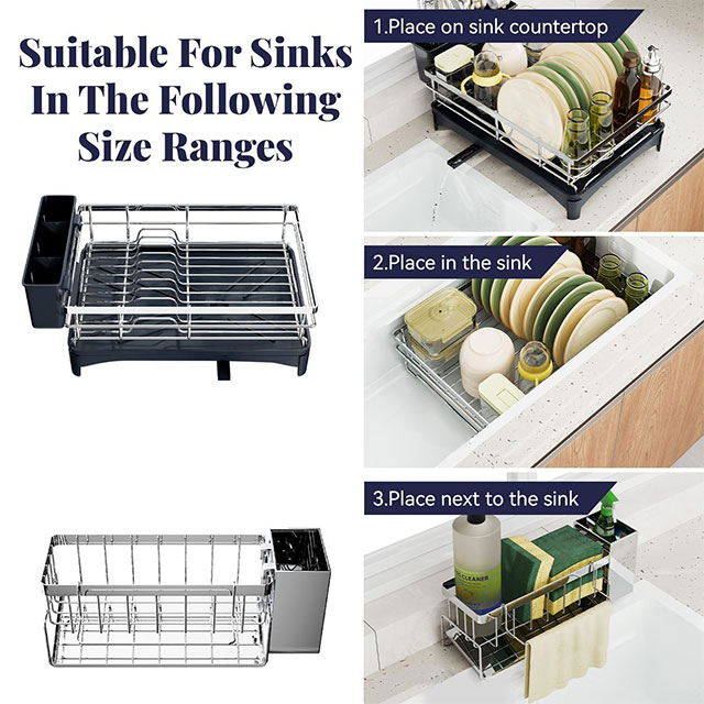 Kitchen Counter Dish Drying Rack