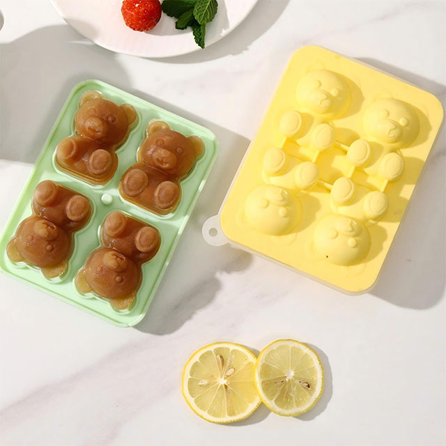 Wholesale Ice Cream Baking Silicone Molds for Freezing Whiskey Chicken Ice Tray