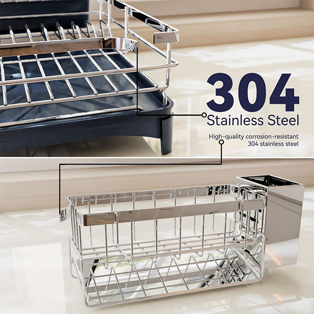 Kitchen Counter Dish Drying Rack