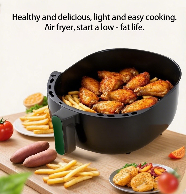 4L Intelligent Large Capacity Air Fryer for Oil-Free Salt Barbecue