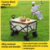 Outdoor Camping Folding Campervan Trolley Stall Wholesale Small Handcart Extended Type